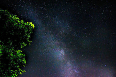 夜空中的银河图片