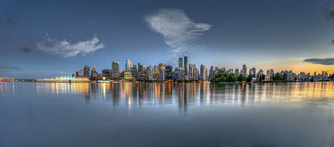 温哥华的日落加拿大图片