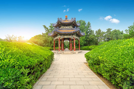 天坦公园的历史建筑白华馆北京图片