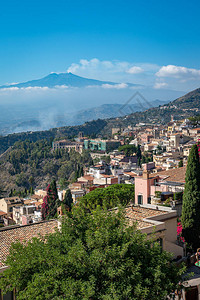 美丽的Taormina意大利图片
