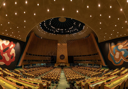 美国纽约2018年5月25日联合国大会堂图片