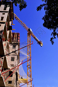 用塔式起重机建造高层舒适住宅楼结构的建造建筑组织勘测设计安装图片