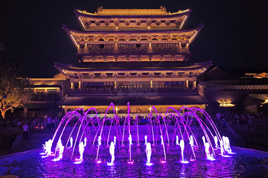 古北镇建筑与夜景图片