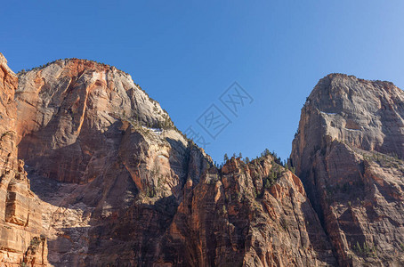 风景秀丽的锡安公园犹他州景观图片