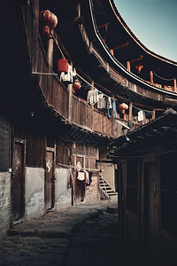 传统图卢建筑是福建Hakk背景图片