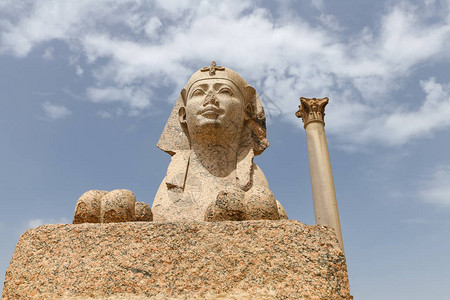 埃及亚历山大市庞贝支高清图片