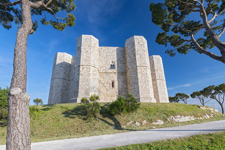 山城堡CasteldelMonte是13世纪的一个城堡和城堡图片