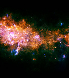 银河系在鹰星座中的银河系这个图像的元图片