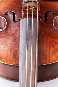 关闭棕色老式小提琴关闭小提琴桥和弦图片