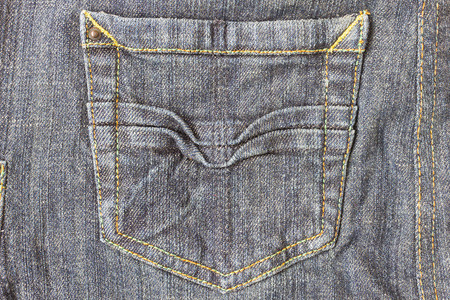 深蓝色牛仔裤口袋或牛仔布口袋背景用于服装设计的深蓝色牛仔裤口袋或牛背景图片