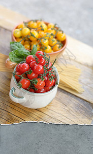 樱桃番茄和意大利面图片