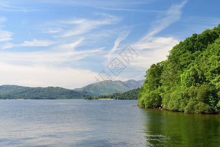 湖区Windermere背景图片