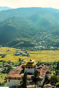 ParoDzongParo山谷和Paro图片