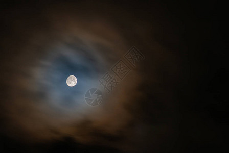 月球一个美妙的夜晚景背景图片