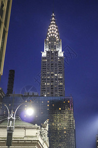 曼哈顿Chrysler大楼的黄图片