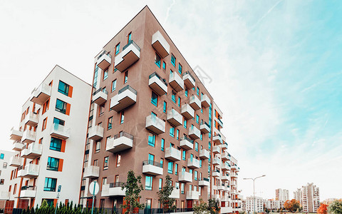 欧盟公寓住宅楼综合房地产概念图片