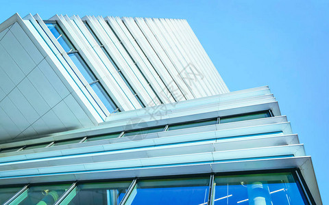 欧盟未来的钢铁和玻璃摩天大楼现代结构图片