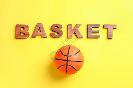 在彩色背景下打篮球比赛的球图片