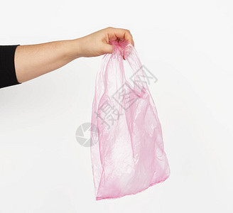 粉色塑料袋图片