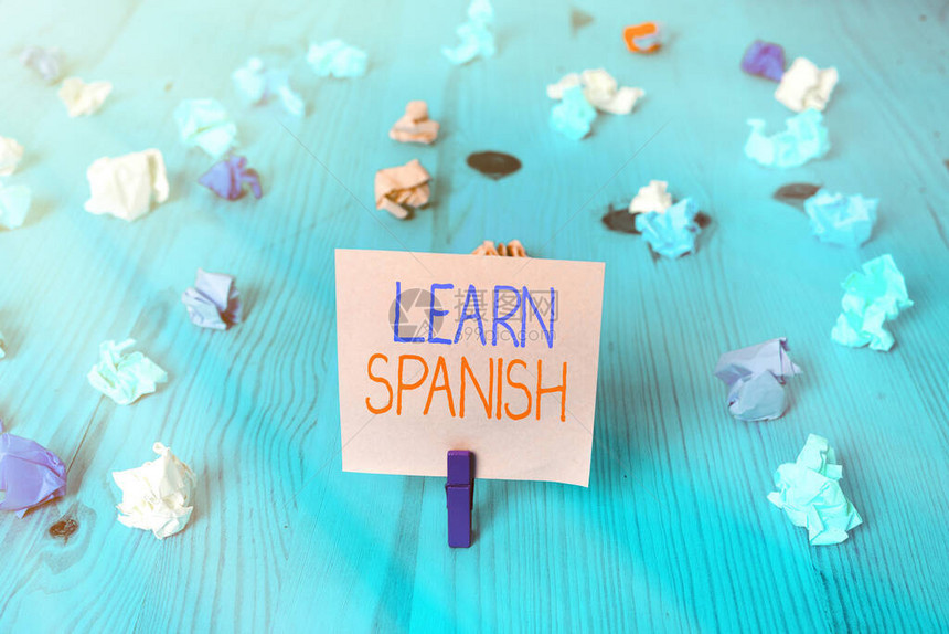 概念手写显示西班牙语西班牙词汇方言语音中的概念图片