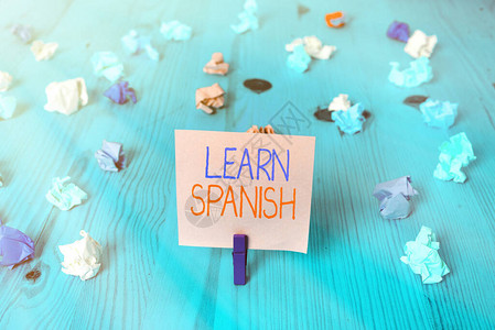 概念手写显示西班牙语西班牙词汇方言语音中的概念高清图片