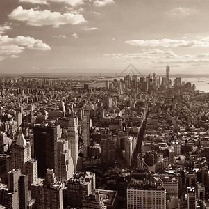 纽约市中心的天际线景观图片