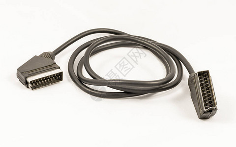 ScartAV连接器电缆白图片