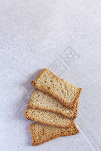 美味饮食面包健康食品顶视图片