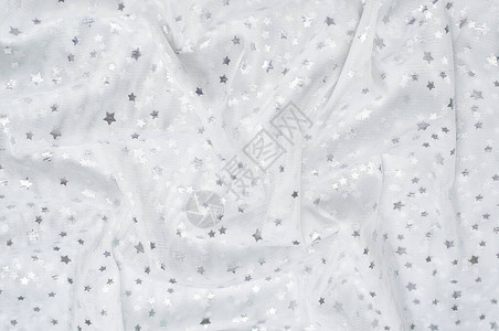 白色透明硬纱织物纹理背景Euroset图片