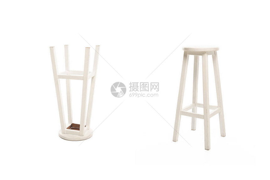 白色的现代白椅子图片