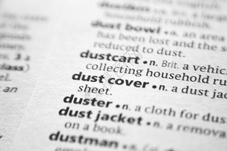 字典中的词或短语防尘罩图片