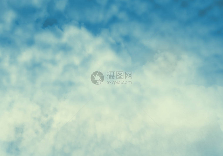 蓝天白云为背景图片