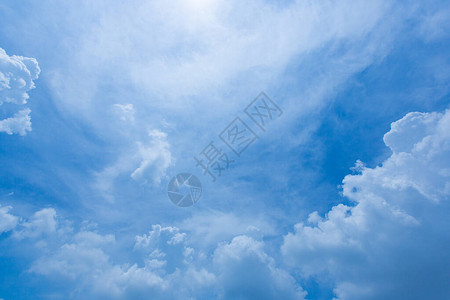 美丽的蓝天与云图片