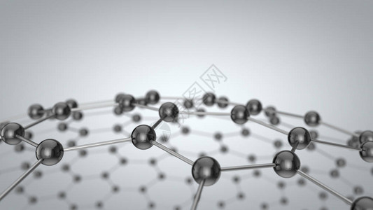 分子的3d插图原子连接概念抽图片