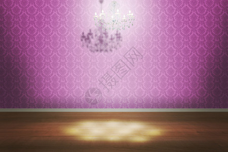 粉红色的室内房间背景图片