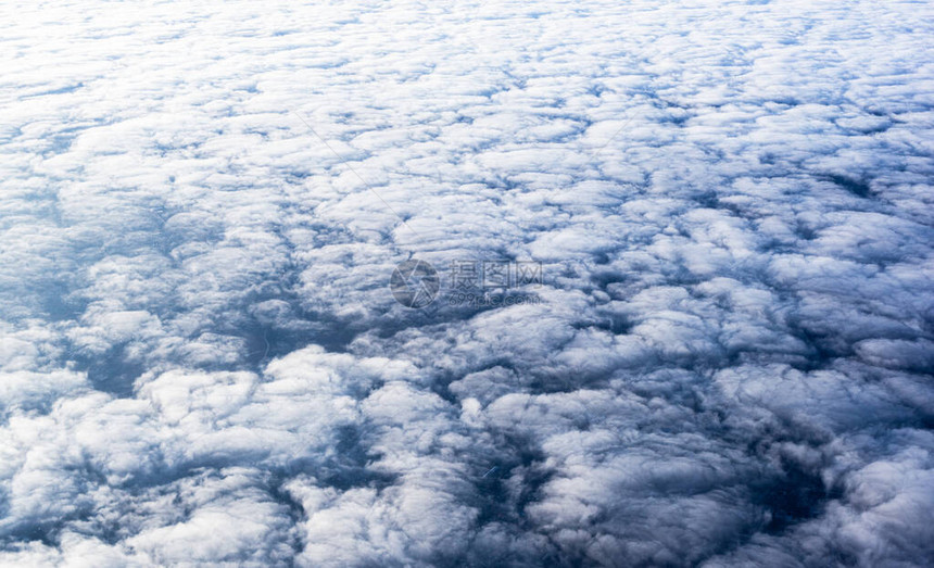 平流层空气风景空间的云层从110图片