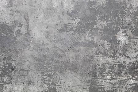 旧风化灰色混凝土墙体纹理图片