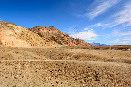 具有地质构造的沙漠景观美国加利福尼亚州谷公园图片