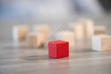 木制立方体的个概念背景图片