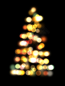 圣诞树失焦图片