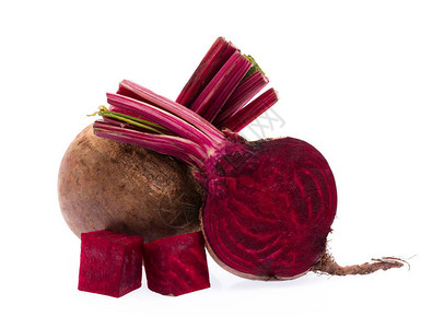 切片Beetroot孤图片