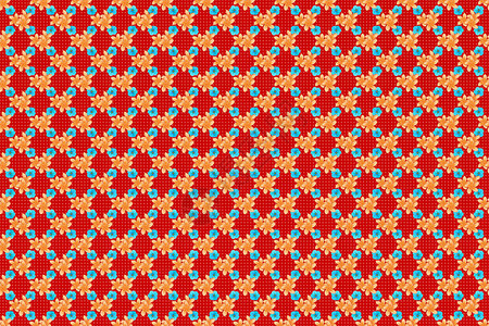 相交的弯曲优雅风格的鸡蛋花叶子和卷轴形成阿拉伯风格的抽象花卉装饰蔓藤花纹红色背景上的老式抽象背景图片