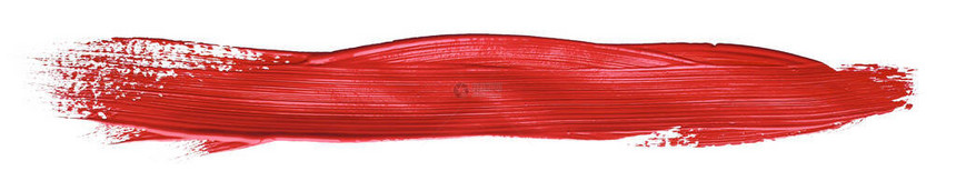 红色彩笔风在孤立的背景帆布水颜色纹理红口图片