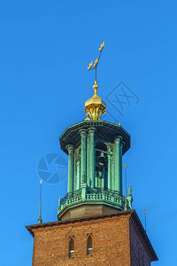 斯德哥尔摩市政厅是瑞典斯德哥尔摩市政委员会的背景图片