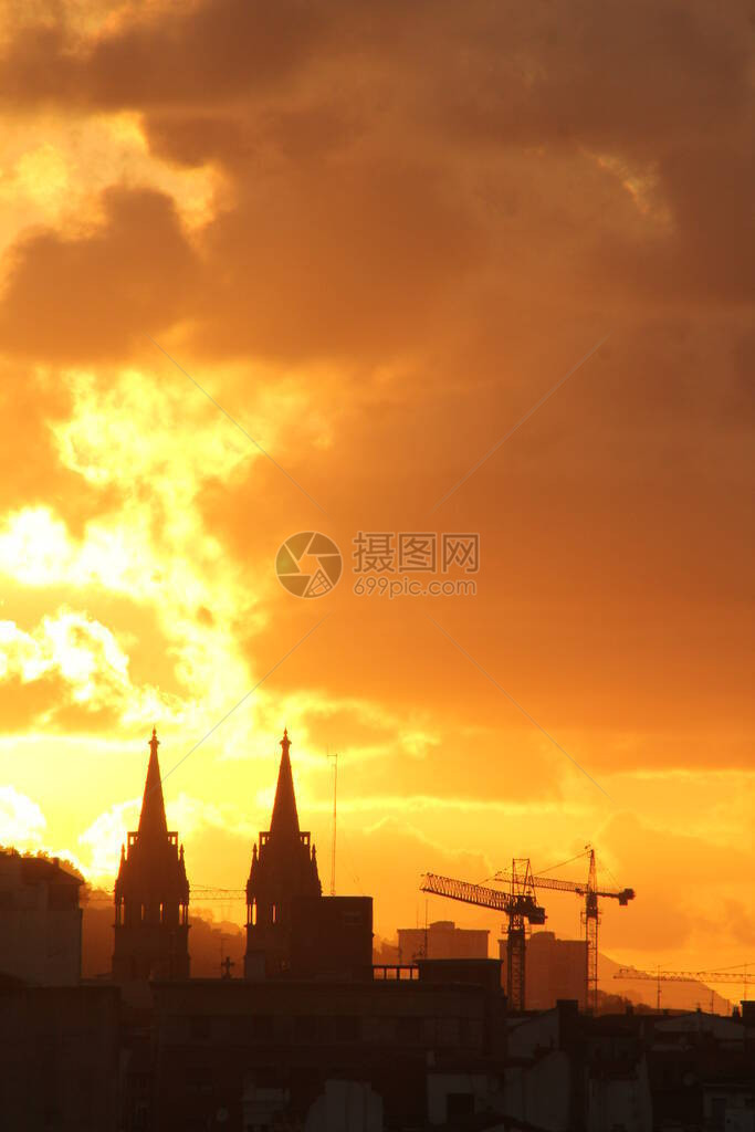 毕尔巴鄂的夜景图片