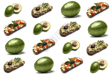 新鲜的avocado吐司图片