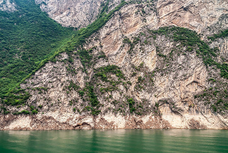 长江的西里峡谷背景图片