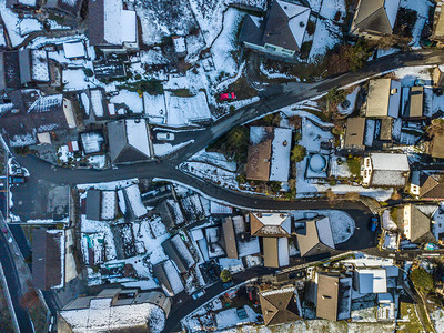 冬季Ticino的Swis山区村庄的A图片