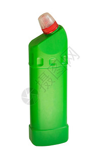 化工家庭清洁产品瓶塑料瓶在白颜色背背景图片