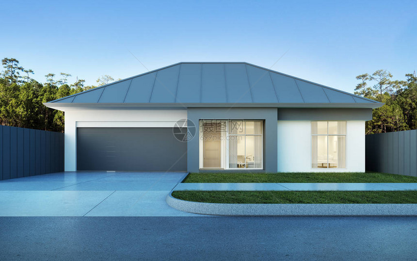 以澳大利亚风格看现代房子的风景图片